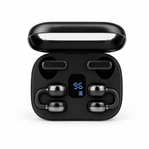 Q10 HiFi Stereo Sports Wireless Earbuds (2 Pairs) – 4-in-1 Combo Set with In-Ear & Open-Ear Clip Design, Bluetooth 5.4, LED Digital Display & IPX4 Waterproof - Image 6